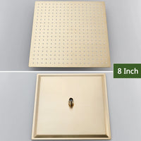 Pommeau de Douche Pluie Inox Carré ou Rond 20, 25 ou 30 cm