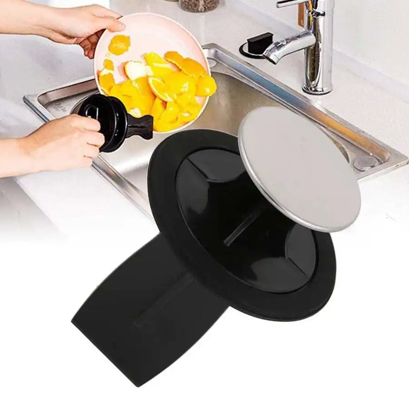Bouchon de Broyeur d'Évier avec Ressort Inox 304 et Joint Silicone