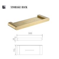Accessoires Salle de Bain Doré Brossé en Inox 304, à la Pièce ou en Lot