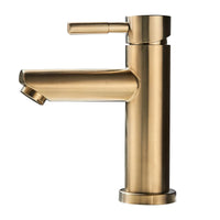 Mitigeur Lavabo Noir Mat Monotrou en Laiton, Haut ou Court, 5 Finitions