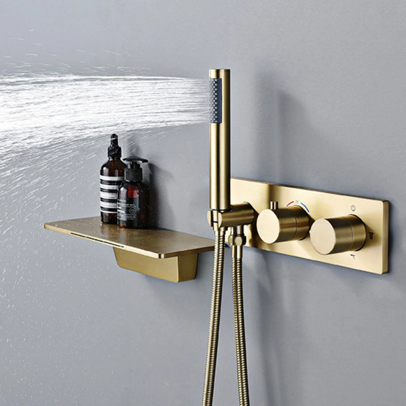 Douche Encastrable Thermostatique Pomme de Pluie Carrée, Plafond ou Mural, 4 Finitions