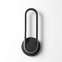 Applique Murale LED 330° Barre ou Anneau, Noir ou Blanc, 30 à 50 cm