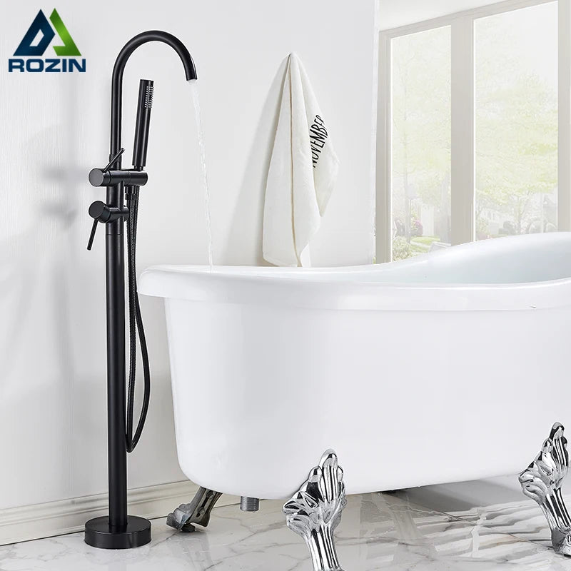 Robinet de Baignoire sur Pied 7 Finitions Bec Pivotant