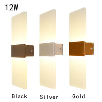 Applique Murale LED Acrylique Haut et Bas, 14 à 40 cm