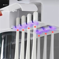 Porte-Brosse à Dents Mural et Distributeur de Dentifrice, 10 Modèles, Gobelets Magnétiques