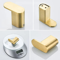 Patère Murale Inox Doré Brossé Multi-Usage