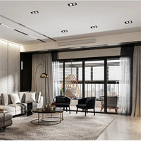 Downlight LED Cuisine Encastré Carré Double Anti-Éblouissement