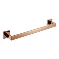 Accessoires Salle de Bain Inox Or Rose Poli Carrés à la Pièce, 5 Articles