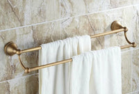 Accessoires Salle de Bain Laiton Vieilli à la Pièce, 15 Articles Rétro
