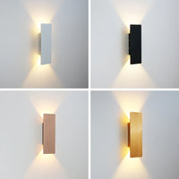 Applique Murale LED Rectangulaire Haut et Bas, Aluminium, 9,8 à 61 cm