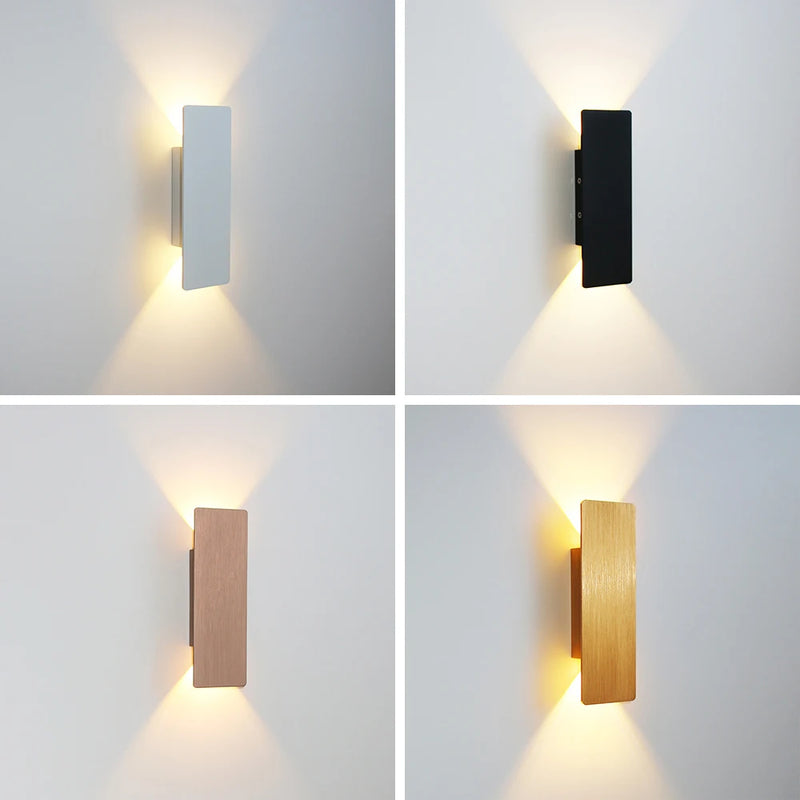 Applique Murale LED Rectangulaire Haut et Bas, Aluminium, 9,8 à 61 cm