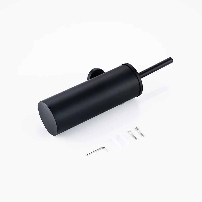 Brosse WC Murale Inox avec Support Cylindrique, 4 Finitions