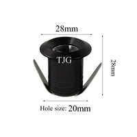 Mini Spot LED Encastrable Cuisine 1 ou 3 W, Ø 28 mm, Meuble et Vitrine