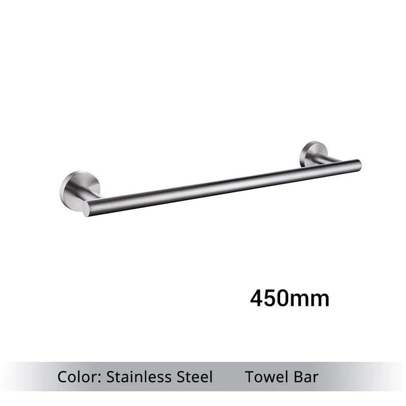 Accessoires Salle de Bain Inox à la Pièce ou en Kit 4 Pièces, 4 Finitions