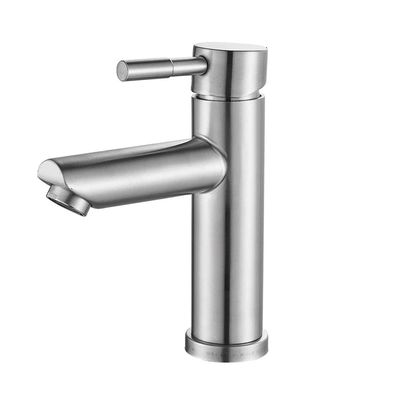 Mitigeur Lavabo Noir Mat Monotrou en Laiton, Haut ou Court, 5 Finitions