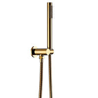 Pommeau de Douche Baguette Laiton, Sortie Murale et Flexible, 6 Finitions