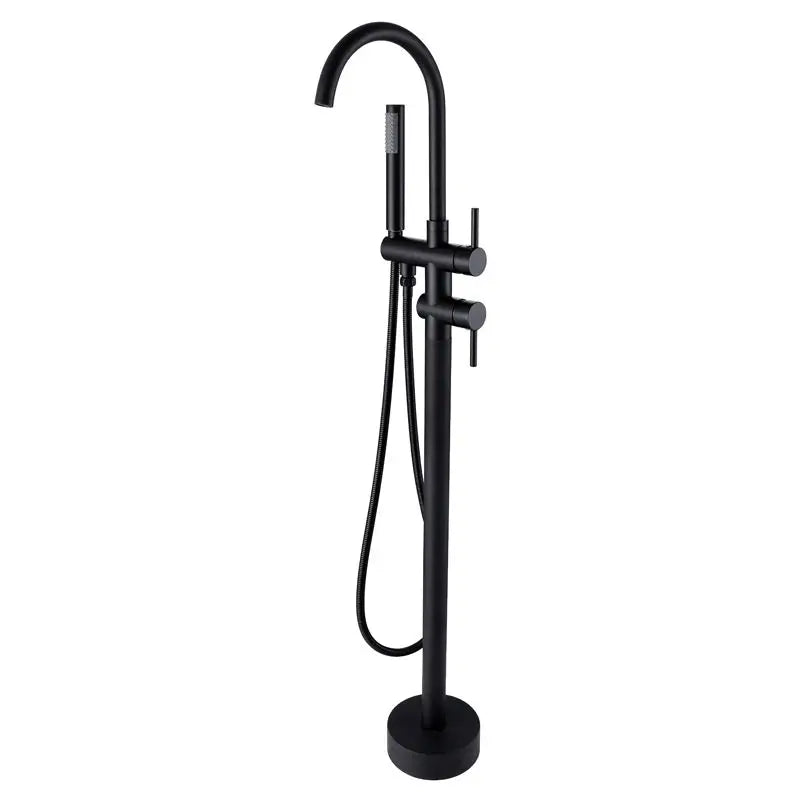 Robinet Baignoire sur Pied Deux Leviers, Inverseur et Douchette, 7 Finitions