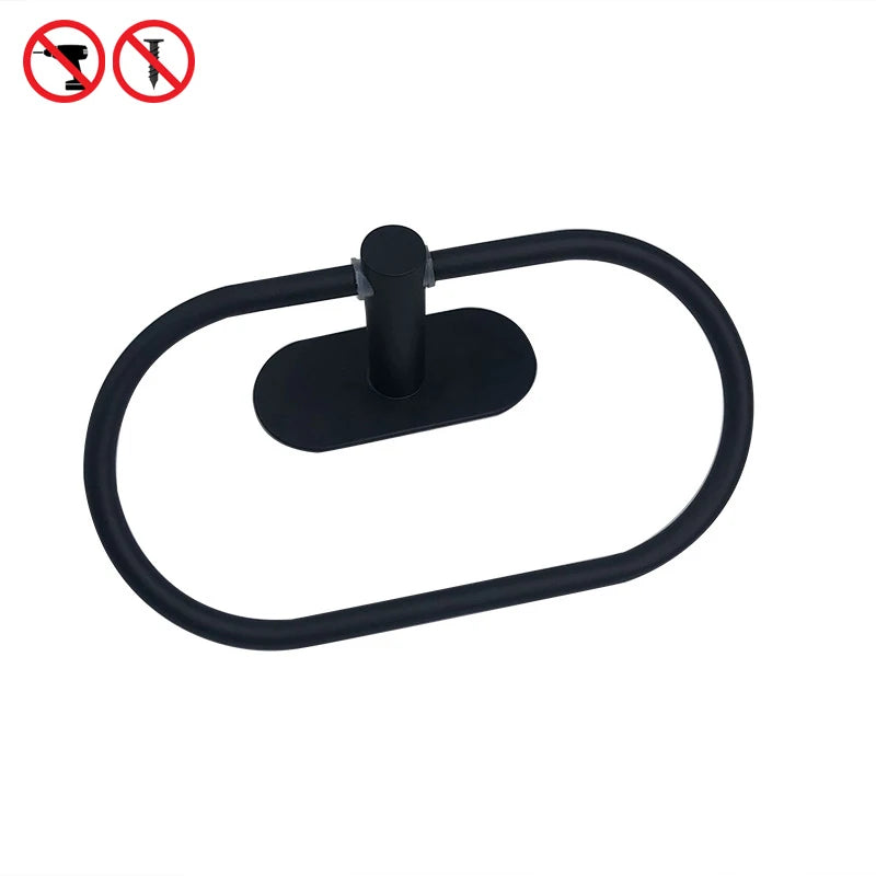 Accessoires Salle de Bain Sans Perçage à la Pièce, 4 Finitions