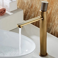 Mitigeur Lavabo Bronze Antique à Poser Laiton