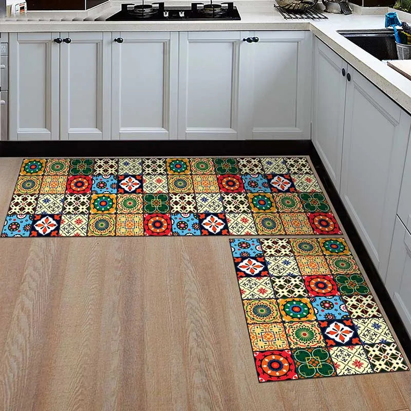 Tapis de Cuisine Antidérapant Imprimé, 13 Motifs, du 40 x 60 au 50 x 160 cm