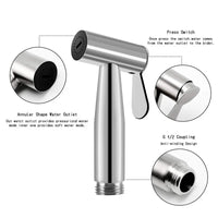 Douchette WC Deux Modes Manuel et Continu Inox