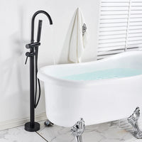 Robinet Baignoire sur Pied en Laiton avec Douchette 115 cm
