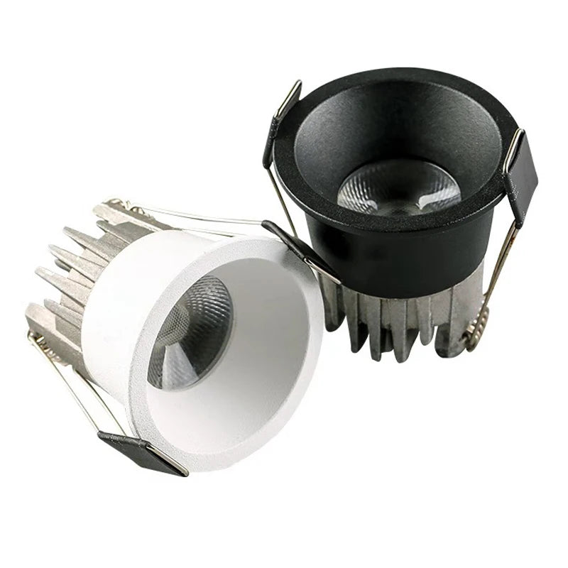 Mini Spot LED Encastrable Cuisine COB Anti-Éblouissement, Ø 40 ou 50 mm, 3 ou 5 W