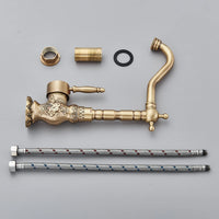 Mitigeur Lavabo Bronze Haut Trou Unique