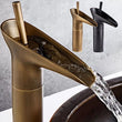 Mitigeur Lavabo Cascade Laiton Bronze Antique