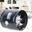 Ventilateur de Conduit Axial Noir 15 cm, 600 m³/h, Cuisine et WC