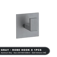 Patère Adhésive Sans Perçage Aluminium 1 à 6 Pièces
