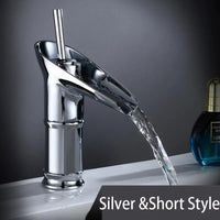 Mitigeur Lavabo Cascade Laiton Bec Haut