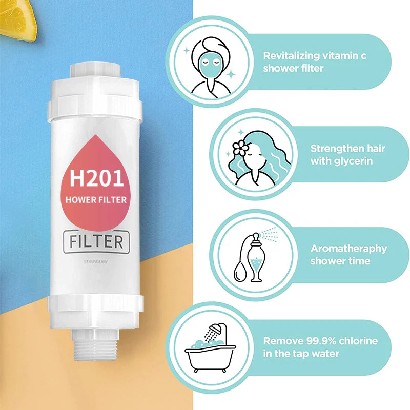 Filtre de Douche Parfumé Vitamine C, 14 Parfums ou Lot de 4
