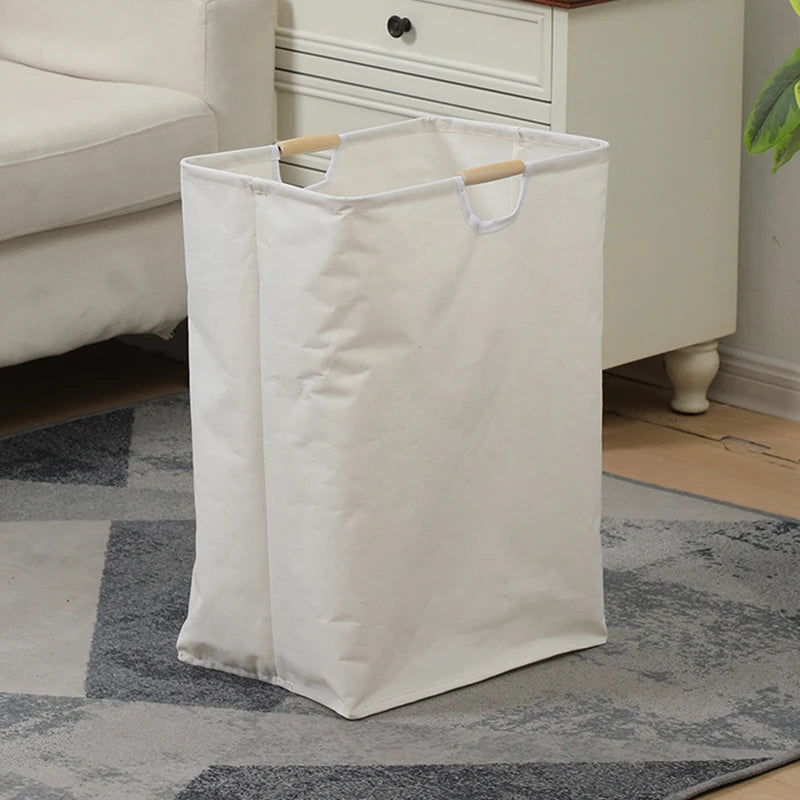 Panier à Linge Pliable en Lin avec Poignées 3 Tailles