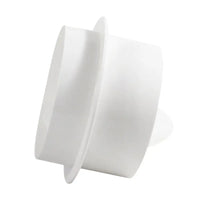 Clapet Anti-Retour de Conduit à Collerette, PVC Blanc, 80 à 150 mm