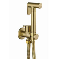 Douchette WC Murale avec Robinet d'Arrêt et Flexible 1,2 m, 5 Finitions