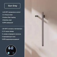 Sèche-Serviette Électrique Mural Vertical 1 à 3 Barres Plates Inox 84 cm