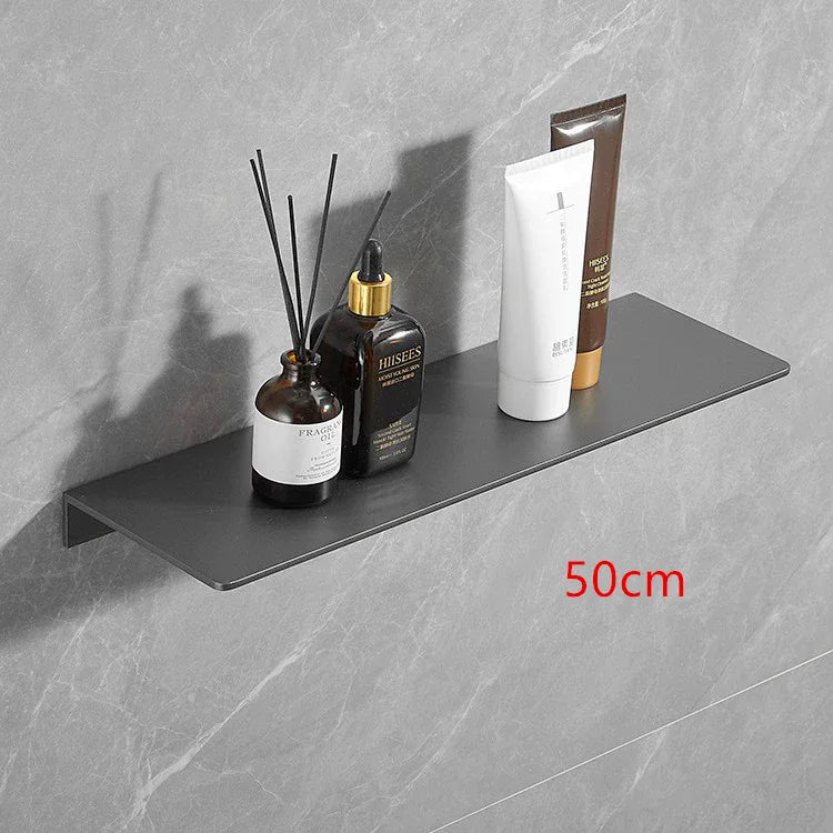 Étagère de Salle de Bain d'Angle Dorée Brossée 20 à 50 cm