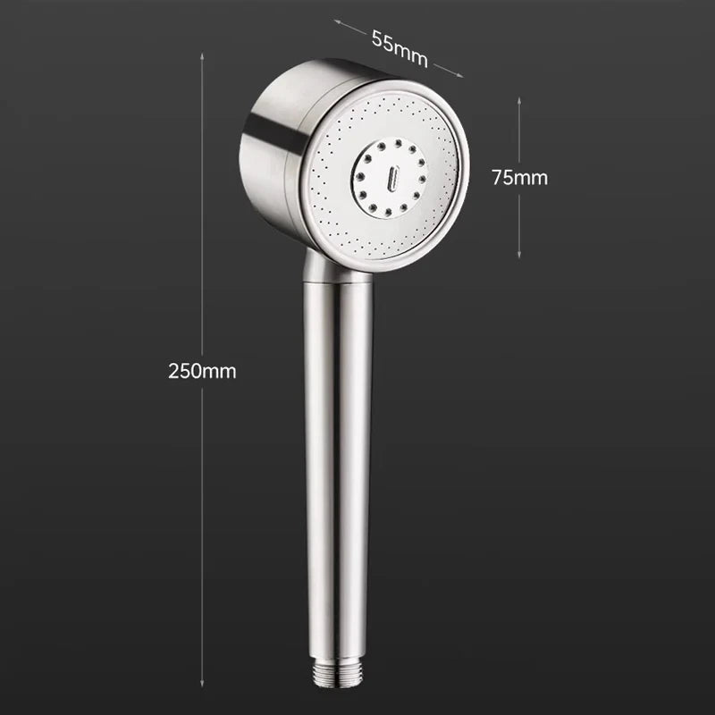 Pommeau de Douche Inox 304, 3 ou 5 Modes, Accessoires à la Pièce