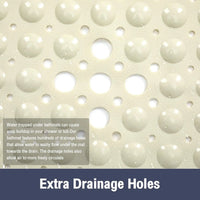 Tapis de Douche Carré Ventouses Puissantes 53 x 53 cm