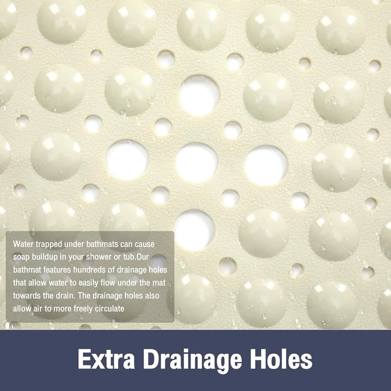 Tapis de Douche Carré Ventouses Puissantes 53 x 53 cm