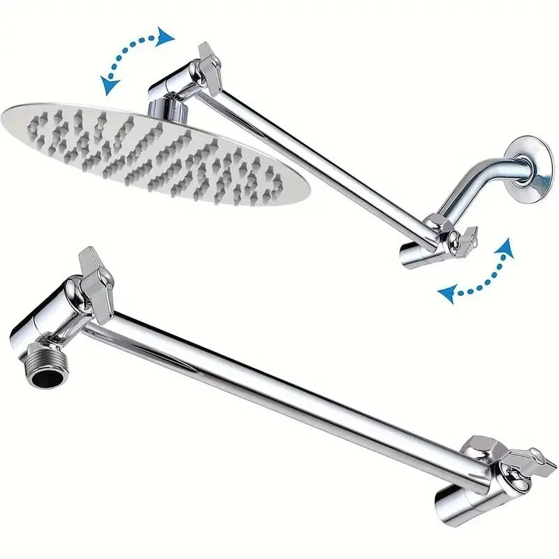 Bras de Douche Réglable Laiton, Double Articulation 28 cm