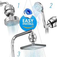 Filtre de Douche 15 ou 20 Étages, Cartouche Charbon Actif de Rechange