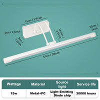 Applique pour Miroir Salle de Bain LED Tricolore 40/50 cm
