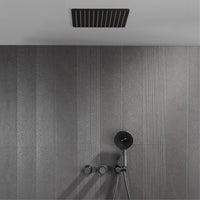 Douche Encastrable Plafond Laiton Carré, Mitigeur 2 Fonctions et Douchette