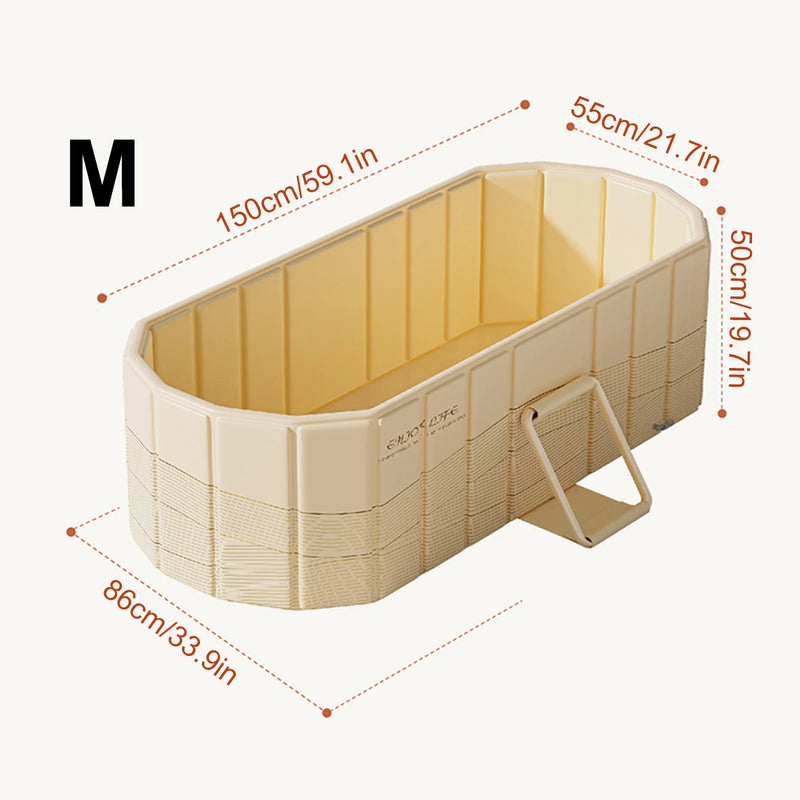 Baignoire Pliable Adulte Non Gonflable Portable 120 ou 150 cm