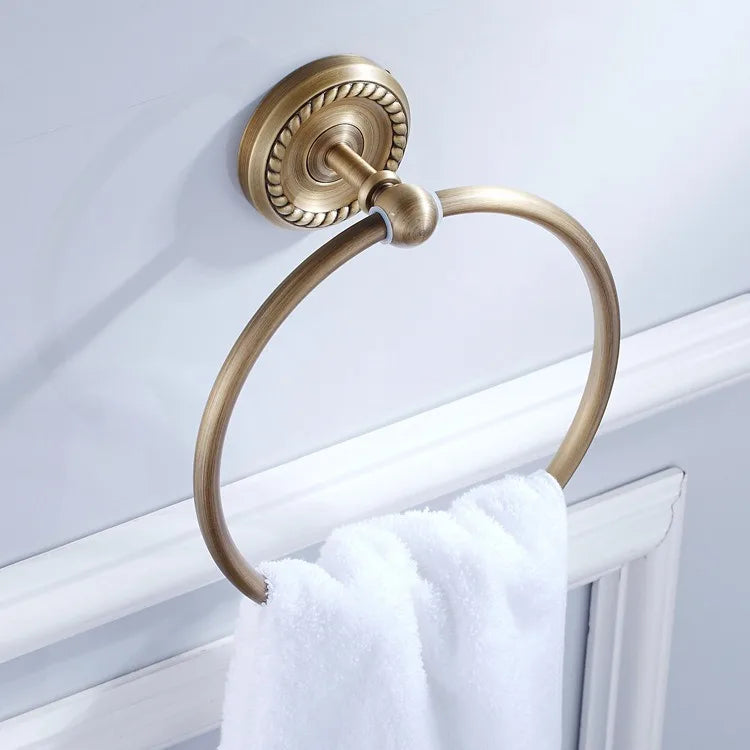 Ensemble d'Accessoires de Salle de Bain Bronze Antique