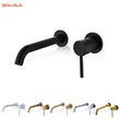 Robinet Mural Lavabo en Laiton, Bec Pivotant, 6 Finitions