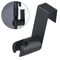 Support Douchette WC Noir Inox à Accrocher au Réservoir ou au Mur