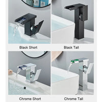 Mitigeur Lavabo Cascade LED Couleur Changeante